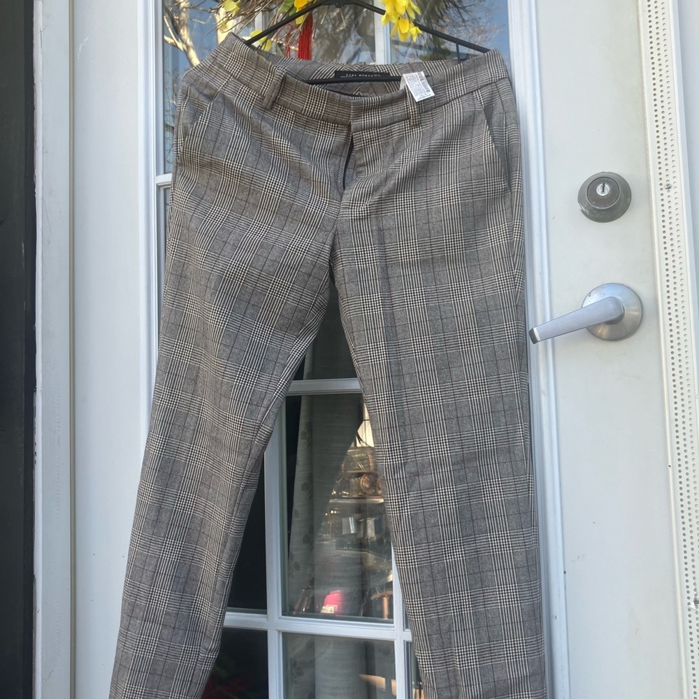 Women plaid pants